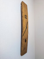Wanduhr aus Weinfassdaube für Weinliebhaber | 68 x 12 cm | Lasergravur | gewachst – Bild 3