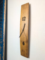 Wanduhr aus Weinfassdaube für Weinliebhaber | 68 x 12 cm | Lasergravur | gewachst – Bild 4