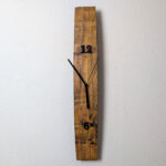 Wanduhr aus Weinfassdaube für Weinliebhaber | 59 x 9 cm | Holzzahlen | gewachst – Bild 5