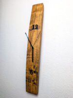 Wanduhr aus Weinfassdaube für Weinliebhaber | 59 x 9 cm | Holzzahlen | gewachst – Bild 4