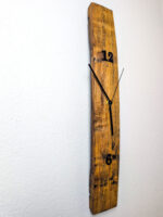 Wanduhr aus Weinfassdaube für Weinliebhaber | 59 x 9 cm | Holzzahlen | gewachst – Bild 3